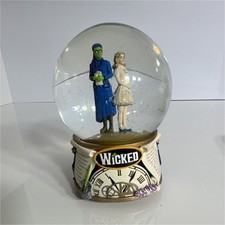 Wicked Broadway Musical Collectible Snow Globe Music Box – Elphaba & Glinda  picture