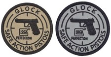 GLOCK PERFECTION SAFE ACTION PISTOLS EMBROIDERED PATCH - 2PC -Hook Backing 3