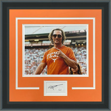 Matthew McConaughey Autographed Texas Longhorns 