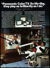 1981 Panasonic Cinemavision Projection TV Vintage Print Ad Reggie Jackson Photo picture