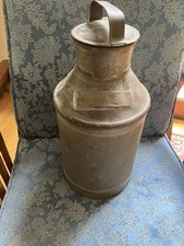 Antique 1800s WM F BODFISH West Barnstable Cape Cod Milk Can Lid Copper Name picture