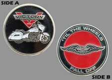 Victory Motorcycles 'Til The Wheels Fall Off Challenge Coin  M#7 picture