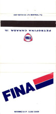 Petrofina Canada FINA Montreal PQ Vintage Matchbook Cover 1960s-70s picture