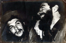 RAREST CUBA REVOLUTION CAMILO CIENFUEGOS + CHE GUEVARA PORTRAIT ORIG PHOTO XXL picture
