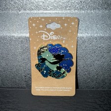 Disney The Little Mermaid Ariel Flounder Silhouette Glitter Enamel Pin BoxLunch picture