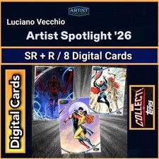 Topps Marvel Collect Artist Spotlight 26 Luciano Vecchio SR+R 8 Card Set picture