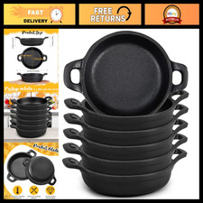 6 Pack Mini Cast Iron Skillets - 5
