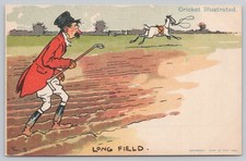 Long Field, Cricket Humor DB UNP Postcard picture