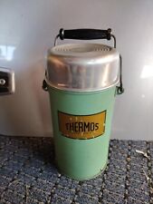 Mid-Century Thermos UK Brand Soup Flask, Sage Green Excellent Condition  picture