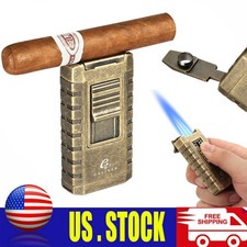 Galiner Travel 3 Jet Torch Flame Cigar Lighter With Gift Box Cigar Punch Holder picture
