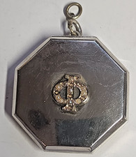 Antique Elgin Sterling Silver Makeup Compact 1.75
