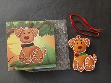 Whimsical Gingerbread Christmas Dog Ornament (Brand New) Super Cute picture