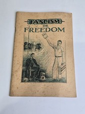1939 Fascism or Freedom Watchtower Booklet Jehovah Bible Students Brooklyn picture