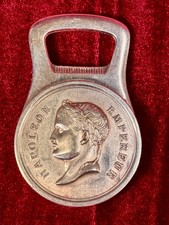 Vintage Christofle Silver Plated Bottle Opener Napoleon Emperor / Bee picture