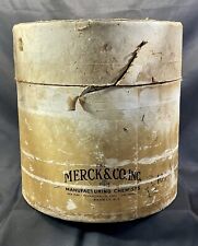 Merck & Co Inc, Fibre Drum Co. Antique 12