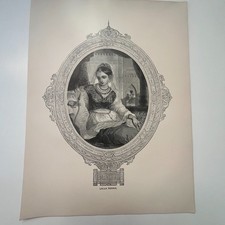 Lalla Rookh Moore's Lalla Rookh A De Valentine 1892 Book Plate Print TK26 picture