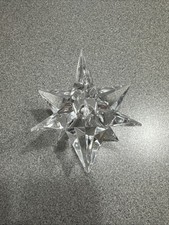 VTG Swarovski Silver Crystal 13748/7600 143 000 Large Star Burst Candle Holder picture
