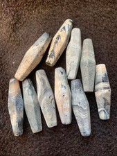 10 Pcs Rare Tibetan Old Natural Agate Dzi Beads  picture