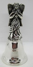 1999 Madison Avenue Collectible Silverplated Angel Bell Making Spirits Bright #4 picture