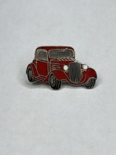 Vtg Antique Automobile 1934 Chevy Master Deluxe Coupe Silver Tone Lapel Pin picture