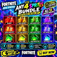 ANY 4 sprites BUNDLE NEW 1 hour delivery Sprite Fortnite SEE DESCRIPTION picture