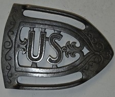 Antique Early RARE US nickel plated cast iron similar to Swastika Sadiron Stand picture