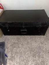 1940 WWII US Military Footlocker Trunk American Hardware Co picture