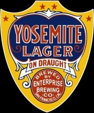 Yosemite Lager Beer of San Francisco DIECUT NEW 28