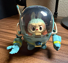 POP MART Blue Plastic Collectible Figure Toy - POP MART Character Robot Pilot picture