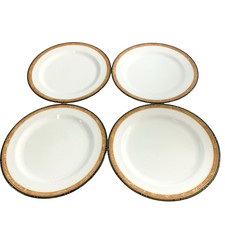4 Mikasa Palazzo Alumicron Dinner Plates 10.5” Vintage Restaurant Discontinued picture