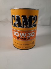vintage  Cam 2 10 W 30 motor oil full cardboard can   picture