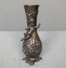 Antique Vase PUTTO WMF Germany 1895 Decanter Jug Angels Rare Sterling Silver picture