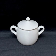 Pillivuyt Culinaire White Covered Sugar or Marmite Bowl, Mehun-sur-Yèvre, France picture