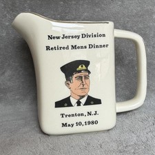 Vintage Pennsylvania Railroad Conductor Creamer NJ Division Retired Dinner 1980 picture