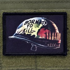 Full Metal Jacket Patch Helmet Moral Hook & Loop 3x2 picture