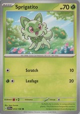 2023 POKÉMON SCARLET AND VIOLET 151 #013 SPRIGATITO SPECIAL ILLUSTRATION RARE picture