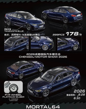 Mortal Model 1/64 BMW M3 F80 Tanzanite Blue Chengdu Limit picture
