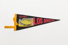 Vintage Dodger Stadium Los Angeles California Souvenir Felt Pennant 12