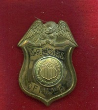 OBSOLETE VINTAGE  PRE-FDA BADGE SPECIAL OFFICER w3 picture