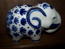 Antique Porcelain Elephant Bank (Unique) picture