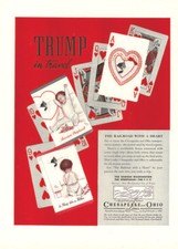 1937 Chesapeake & Ohio Railroad TRUMP VINTAGE MAGAZINE PRINT ADVERTISEMENT picture