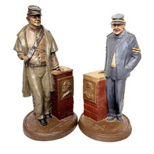 Vintage Tom Clark American Civil War Confederate & Union Soldier Statues picture