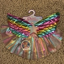 Toddler Fairy Unicorn Angel Skirt Wings Girls Party Dress Perfect Pretenders picture