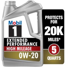 Mobil 1 Extended Performance High Mileage 0W-20 Full Synthetic Motor Oil 5 Quart picture