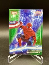 2025 Topps Chrome Marvel Studios 61 Spider-Man Green Refractor 9/199 picture