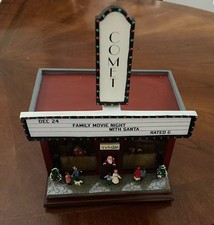 Roman Amusements Lighted Comet Theater With Rotating Scene And Christmas Music picture