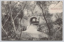 Old Mill Dam Perkinsville NY 1914 Postmarked Divided Back Postcard picture