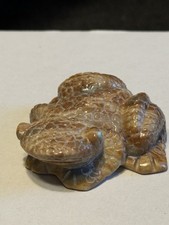 Zuni Fetish Frog Hand Carved Randy Lucio Realistic Skin Texture 2 1/4” picture