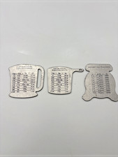Vintage AMCO Stainless Cooking equivalent Magnets. picture