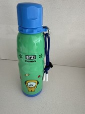 NEW Miniso BTS BT21 Chimmy Water Bottle w/ Straw & Charm  picture